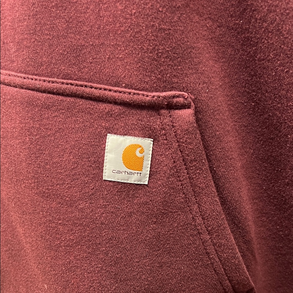 Carhartt Maroon Hoodie - Picture 3 of 6